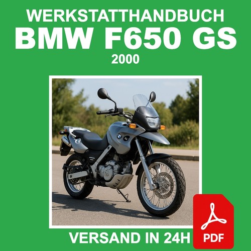 Werkstatthandbuch bmw f650 - bmw,